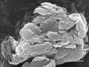 imagen de microscopio de arcilla nanomateriakes