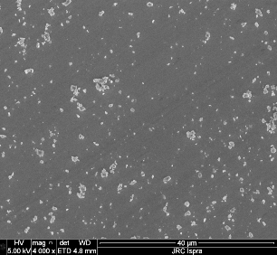 nanomateriales de arcilla modificada vista en microscopio