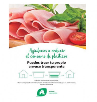 Alcampo permitirá a sus clientes usar sus propios envases transparentes