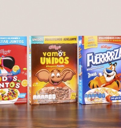 Kelloggs lanza cajas con mensajes de aliento en Latinoamérica